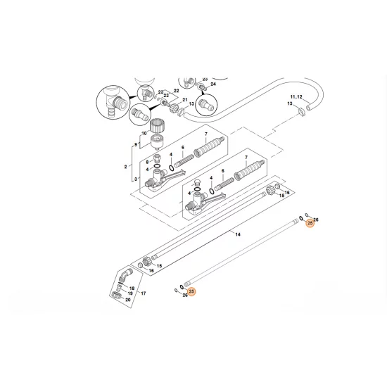 STIHL  Okrągły pierścień uszczelniający 9,19x2,62 9645 945 7490